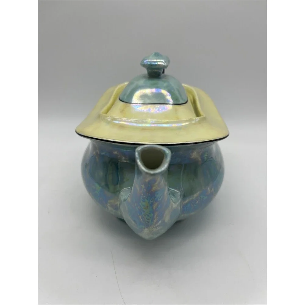 Czech Slovakia Phoenix China Lusterware Sugar Bowl, Creamer & Teapot